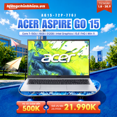 Laptop Acer Aspire Go 15 AG15-72P-776J (Core 7-150U | 16GB | 512GB | Intel Graphics | 15.6' FHD | Win 11)