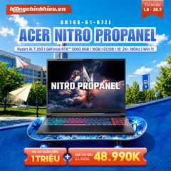 Laptop Gaming Acer Nitro ProPanel AN16S-61-R7ZJ (Ryzen AI 7 350 | GeForce RTX™ 5060 8GB | 16GB | 512GB | 16' 2K+ 180Hz | Win 11)