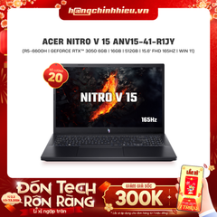 Laptop Gaming Acer Nitro V 15 ANV15-41-R1JY (R5-6600H | GeForce RTX™ 3050 6GB | 16GB | 512GB |  15.6' FHD 165Hz | Win 11)