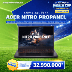 Laptop Gaming Acer Nitro ProPanel ANV15-52-59RR (Core 5 210H | GeForce RTX™ 5050 8GB | 16GB | 512GB | 15.6' FHD 180Hz | Win 11)