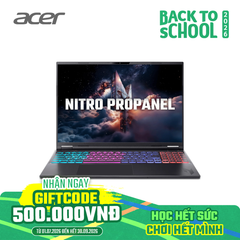 Laptop Gaming Acer Nitro ProPanel ANV16S-61-R7KQ (R5 AI 340 | GeForce RTX™ 5060 8GB | 16GB | 512GB | 16' FHD+ 180Hz | Win 11)