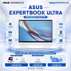 Laptop ASUS ExpertBook B9 B9406CAA-X7642TW (Ultra X7 358H | 64GB | 2TB | Intel Arc | 14' 3K OLED Touch | Win 11)