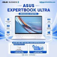 Laptop ASUS ExpertBook B9 B9406CAA-X7321TW (Ultra X7 358H | 32GB | 1TB | Intel Arc | 14' 3K OLED Touch | Win 11)