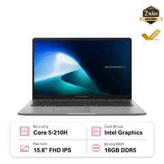 Laptop ASUS ExpertBook P1 P1503CVA-C5H16-50W (Core 5-210H | 16GB | 512GB | Intel Graphics | 15.6' FHD | Win 11)