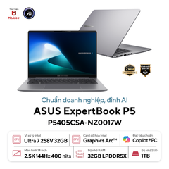 Laptop ASUS ExpertBook P5 P5405CSA-NZ0017W (Ultra 7 258V | 32GB | 1TB | Intel Arc 140V | 14' 2K WQXGA 144Hz | Win 11)
