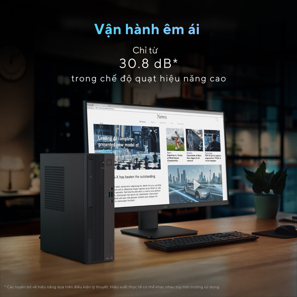 PC ASUS P500SV-03100U001W (Core 3 100U | 8GB DDR5 | 256GB SSD | Win 11)