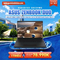 Laptop ASUS ZenBook DUO UX8407AA-SN439WS (Ultra X7-358H | 32GB | 512GB | Intel Arc | 2x 14' 3K OLED 144Hz Touch | Win 11)