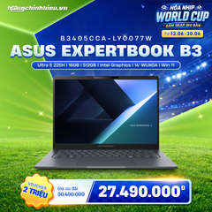 Laptop ASUS ExpertBook B3 B3405CCA-LY0077W (Ultra 5 225H | 16GB | 512GB | Intel Graphics | 14' WUXGA | Win 11)