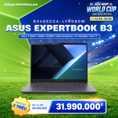 Laptop ASUS ExpertBook B3 B3405CCA-LY0080W (Ultra 7 255H | 16GB | 512GB | Intel Graphics | 14' WUXGA | Win 11)
