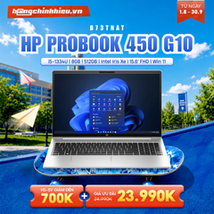 Laptop HP Probook 450 G10 B73TNAT (i5-1334U | 8GB | 512GB | Intel Iris Xe | 15.6' FHD | Win 11)