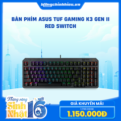 Bàn phím ASUS TUF Gaming K3 Gen II Red Switch