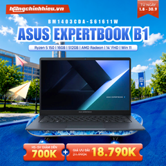 Laptop ASUS ExpertBook B1 BM1403CDA-S61611W (Ryzen 5 150 | 16GB | 512GB | AMD Radeon | 14' FHD | Win 11)