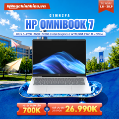 Laptop HP OmniBook 7 14-fr0033TU C1MN2PA (Ultra 5-225U | 16GB | 512GB | Intel Graphics | 14' WUXGA | Win 11 + Office)