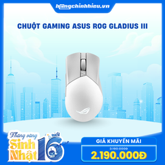 Chuột Gaming ASUS ROG Gladius III Wireless AimPoint White