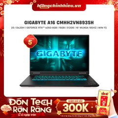 Laptop Gigabyte Gaming A16 CMHH2VN893SH (i5-13420H | GeForce RTX™ 4050 6GB | 16GB | 512GB | 16' WUXGA 165Hz | Win 11)