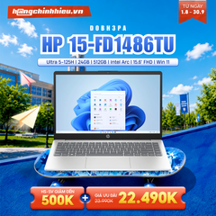 Laptop HP 15-fd1486TU D0BH3PA (Ultra 5-125H | 24GB | 512GB | Intel Arc | 15.6' FHD | Win 11)