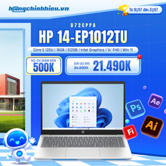 Laptop HP 14-ep1012TU D72CPPA (Core 5 120U | 16GB | 512GB | Intel Graphics | 14' FHD | Win 11)