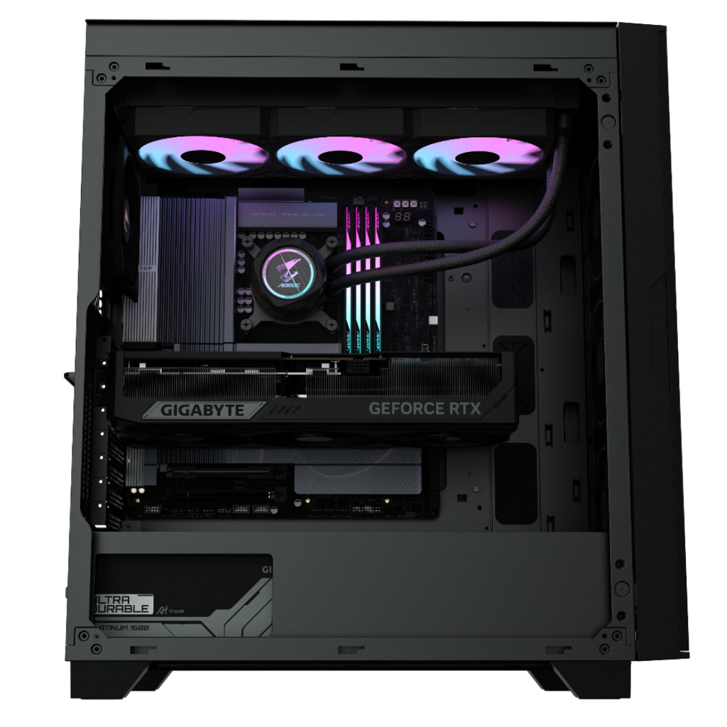 PC AI Đồng Bộ GIGABYTE AI TOP 100 Z890 (Ultra 9 285K | GeForce RTX™ 5090 32GB | 128GB | 2TB + 320GB AI | Non-OS)