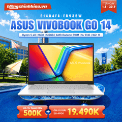 Laptop ASUS VivoBook Go 14 E1404FA-EB935W (Ryzen 5 40 | 16GB | 512GB | AMD Radeon 610M | 14' FHD | Win 11)