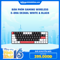 Bàn phím Gaming Wireless E-DRA EK368L White & Black