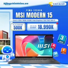 Laptop MSI Modern 15 F1MG-1225VN (Core 5-120U | 16GB | 512GB | Intel Graphics | 15.6' FHD | Win 11)