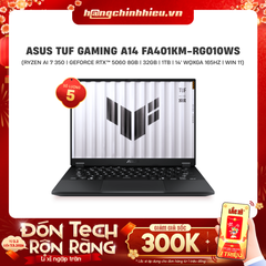 Laptop ASUS TUF Gaming A14 FA401KM-RG010WS (Ryzen AI 7 350 | GeForce RTX™ 5060 8GB | 32GB | 1TB | 14' WQXGA 165Hz | Win 11)