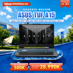 Laptop ASUS TUF Gaming A15 FA506NCG-HN390W (Ryzen 7 155 | RTX™ 3050 4GB | 16GB | 512GB | 15.6' FHD 144Hz | Win 11)