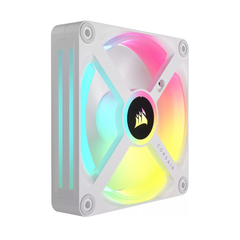 Bộ 3 Fan Corsair iCUE LINK QX120 RGB WHITE, Magnetic Dome RGB Fan, Starter Kit