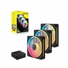 Bộ 3 quạt máy tính Corsair iCUE LINK LX120-R RGB Black CO-9051050-WW