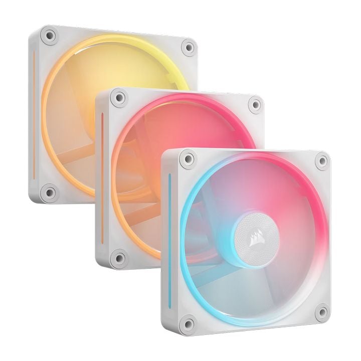 Bộ 3 quạt máy tính Corsair iCUE LINK LX120-R RGB White CO-9051054-WW