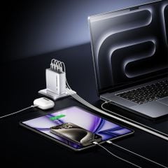 Củ sạc nhanh Movespeed G107-140W | Super GaN | Trắng