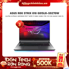 Laptop ASUS ROG Strix G18 G815LR-S9270W (Ultra 9 275HX | GeForce RTX™ 5070 Ti 12GB | 32GB | 1TB | 18' 2.5K 240Hz | Win 11)