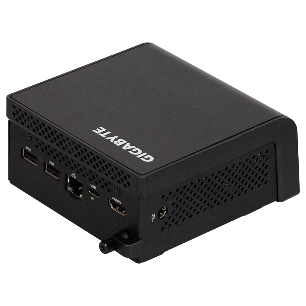 Mini PC GIGABYTE BRIX (GB-BTIP-N250) (N250 | 1xD5-4800 | 1x NVMe/1x Sata | 1xHDMI | WiFi | Bluetooth | 1xLAN | VESA | NoOS | ĐEN)