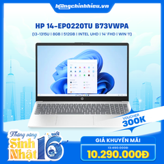 Laptop HP 14-ep0220TU B73VWPA (i3-1315U | 8GB | 512GB | Intel UHD | 14' FHD | Win 11)