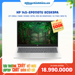Laptop HP 14s-ep0110TU 8C5K9PA (i7-1355U | 16GB | 512GB | Intel Iris Xe | 14' FHD | Win 11)