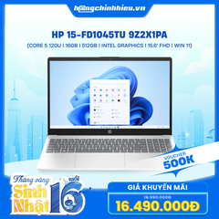 Laptop HP 15-fd1045TU 9Z2X1PA (Core 5 120U | 16GB | 512GB | Intel Graphics | 15.6' FHD | Win 11)