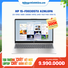 Laptop HP 15-fd0305TU A2NL6PA (i3-1315U | 8GB | 256GB | Intel UHD Graphics | 15.6' FHD | Win 11)