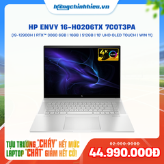 Laptop HP Envy 16-h0206TX 7C0T3PA (i9-12900H | GeForce RTX™ 3060 6GB | 16GB | 512GB |  16' UHD OLED Touch | Win 11)