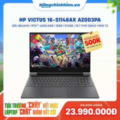 Laptop Gaming HP Victus 16-s1148AX AZ0D3PA (R5-8645HS | GeForce RTX™ 4050 6GB | 16GB | 512GB |  16.1' FHD 165Hz 100% sRGB | Win 11)