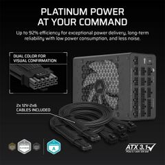 Nguồn máy tính Corsair HX1200i PCIe 5.1 - 80 Plus Platinum - Full Modul CP-9020307-NA