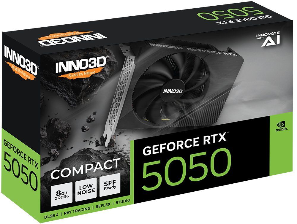 Card màn hình Inno3d GeForce RTX 5050 8GB Compact (N50501-08D6-174080N)