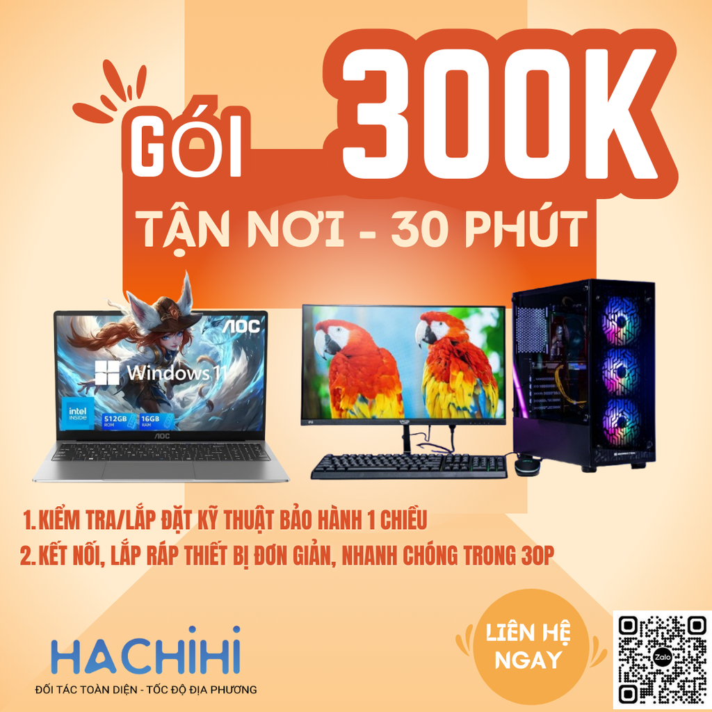 Dịch vụ IT Helpdesk tận nơi 30 phút (Gói H30)