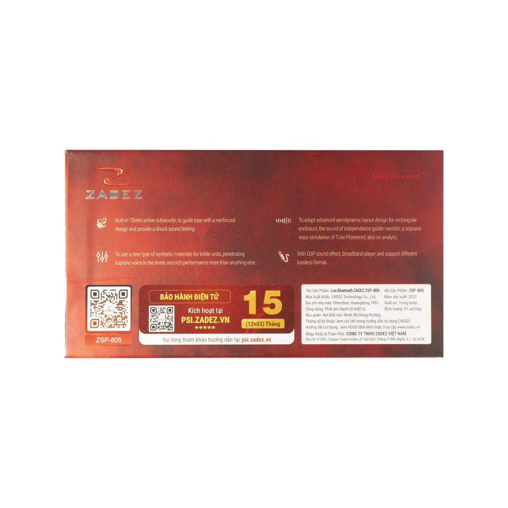 Loa Bluetooth di động Zadez ZSP-805