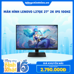 Màn hình Lenovo L27qe 68C8GAC3VN (27inch/ 2K/ 4ms/ 100HZ/ 250cd/m2/ IPS)