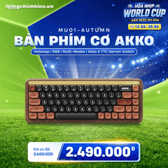 Bàn phím cơ AKKO MU01 Autumn (Hotswap | RGB | Multi-Modes | Akko X TTC Demon Switch)
