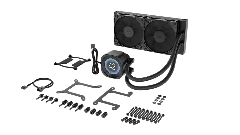 Tản nhiệt nước AIO Corsair NAUTILUS 240 RS LCD Black (CW-9061031-WW)