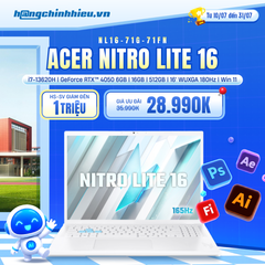 Laptop Gaming Acer Nitro Lite 16 NL16-71G-71FN (i7-13620H | GeForce RTX™ 4050 6GB | 16GB | 512GB | 16' WUXGA 180Hz | Win 11)
