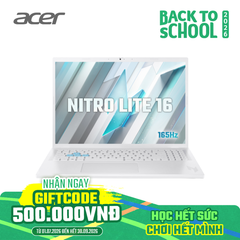 Laptop Gaming Acer Nitro Lite 16 NL16-71G-56WQ (i5-13420H | GeForce RTX™ 3050 6GB | 16GB | 512GB | 16' FHD 165Hz | Win 11)