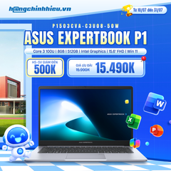 Laptop ASUS ExpertBook P1 P1503CVA-C3U08-50W (Core 3 100U | 8GB | 512GB | Intel Graphics | 15.6' FHD | Win 11)