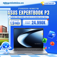 Laptop ASUS ExpertBook P3 P3405CVA-NZ0077W (i7-13620H | 16GB | 512GB | Intel UHD | 14' 2K WQXGA 144Hz | Win 11)